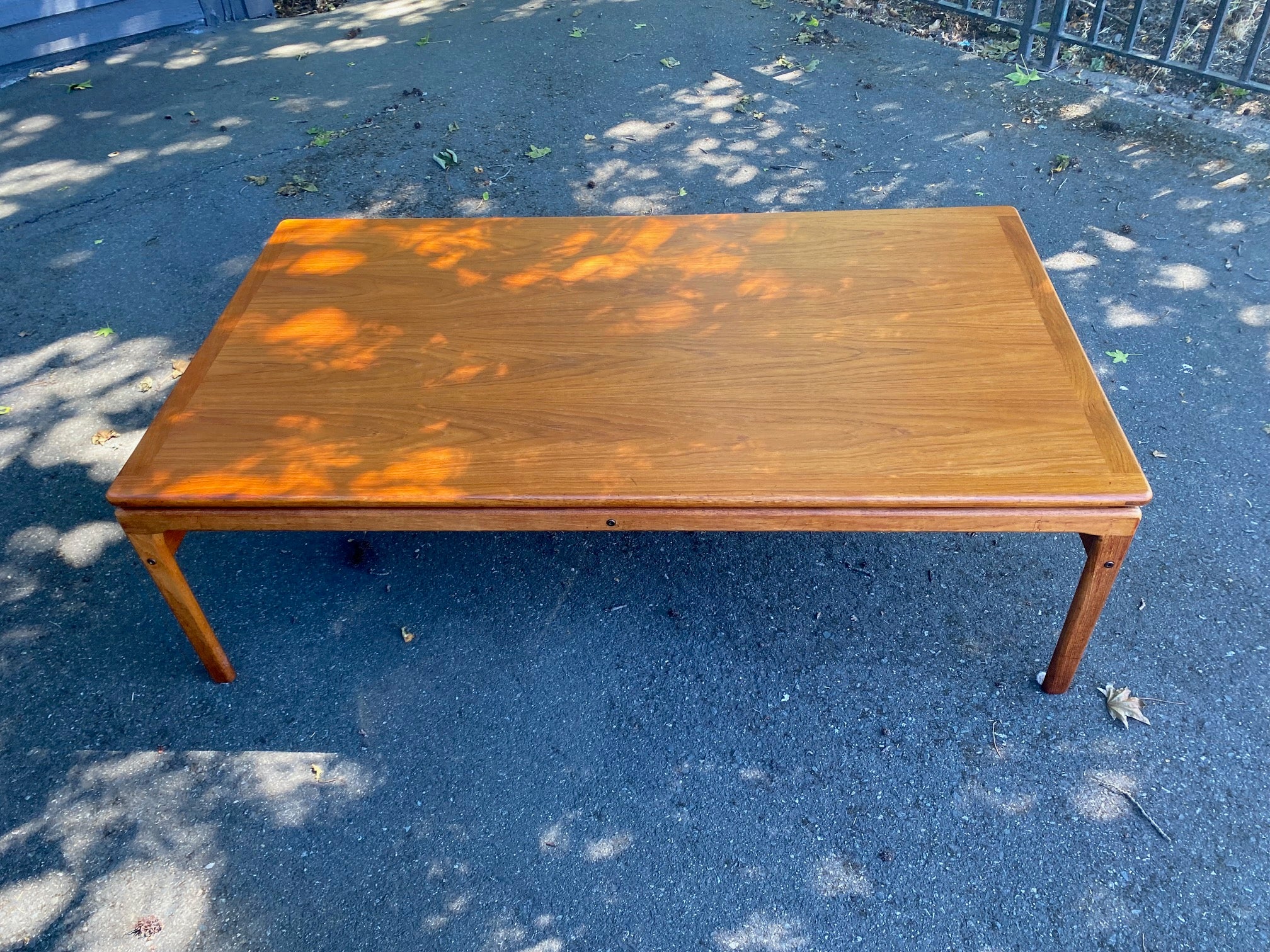 Mid-century Teak Coffee Table with Floating Top by Trioh