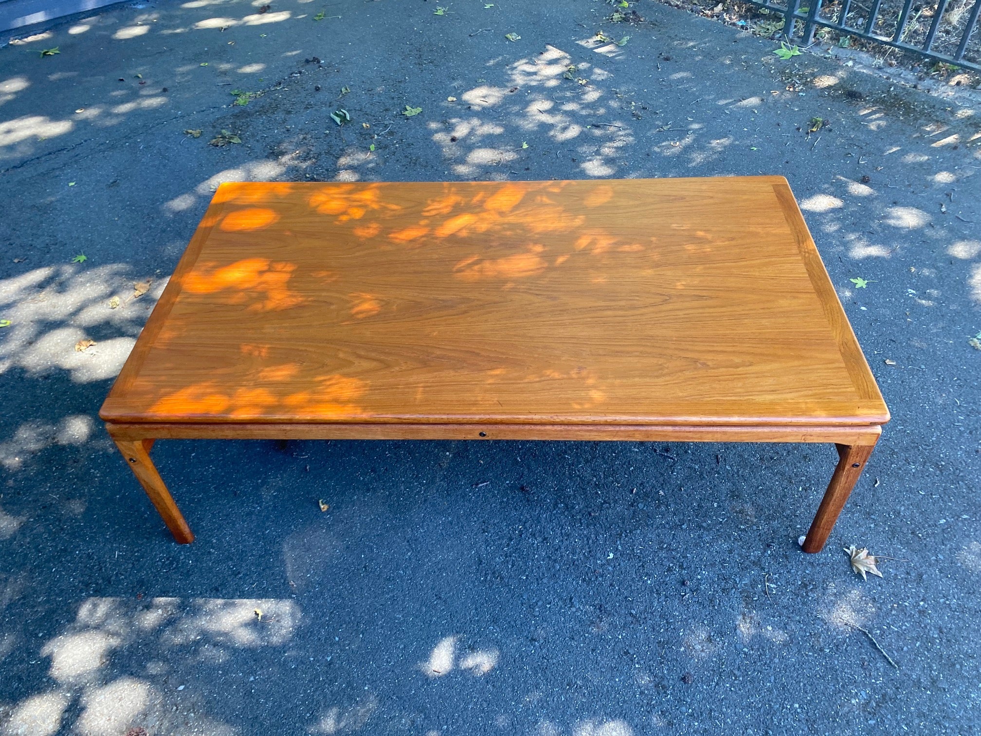 Mid-century Teak Coffee Table with Floating Top by Trioh