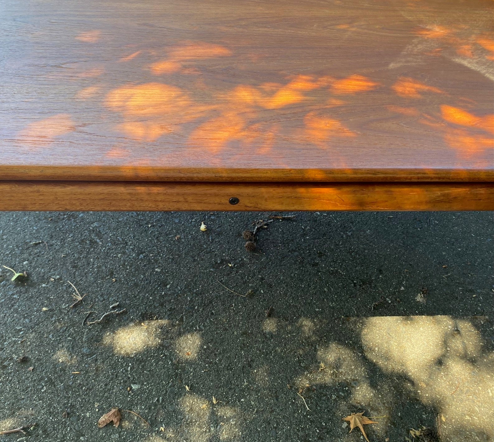 Mid-century Teak Coffee Table with Floating Top by Trioh