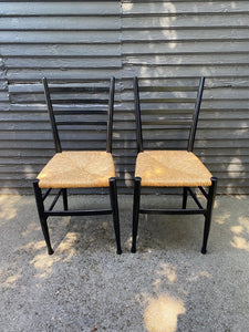 Vintage Italian Ladder Back Chairs