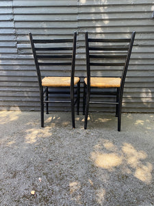 Vintage Italian Ladder Back Chairs