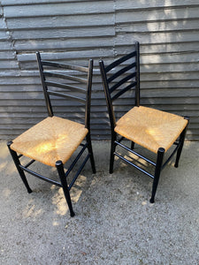 Vintage Italian Ladder Back Chairs