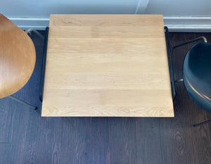 Vintage Coffee Table With Hairpin Rod Iron Legs