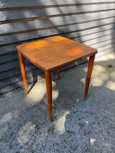 Small Vintage Teak Side Table