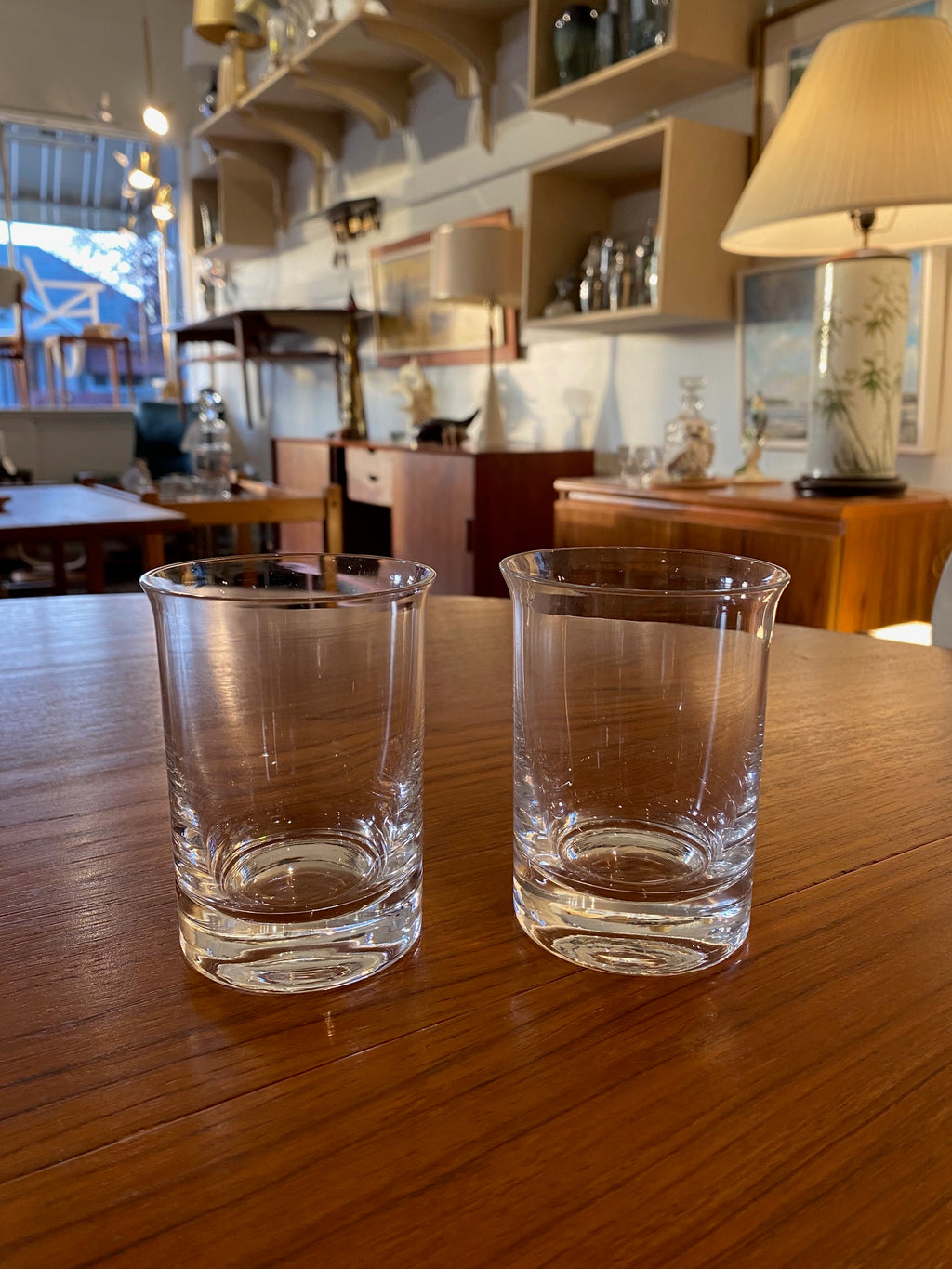 Pair of “Osto” Large Whiskey Glasses Iittala Finland-Cook Street Vintage