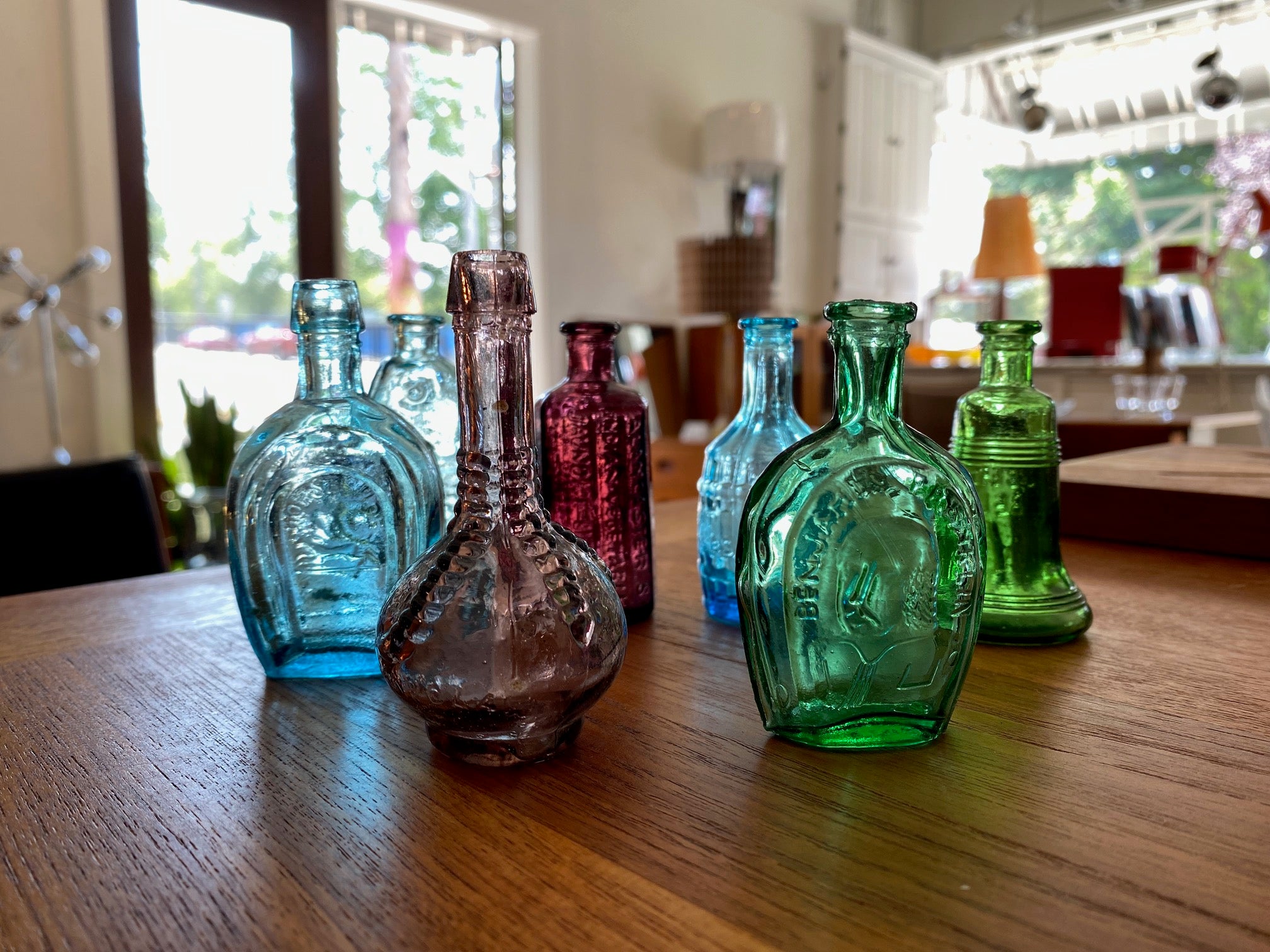 Vintage Mini Wheaton Glass Bottles