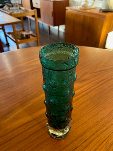MCM teal Bubble Vase by Tamara Aladin. Made in  Riihimaen, Finland- Cook Street Vintage