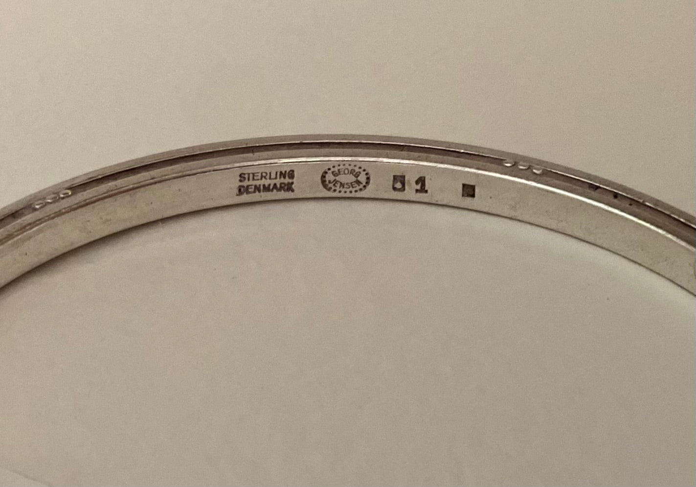 Georg Jensen Sterling Silver Art Deco Bangle