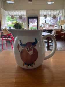 Adorable Arabia "Heluna" Cow Jug&nbsp; designed by Anja Juurikkala in 1955. Made in Finland- Cook Street Vintage.