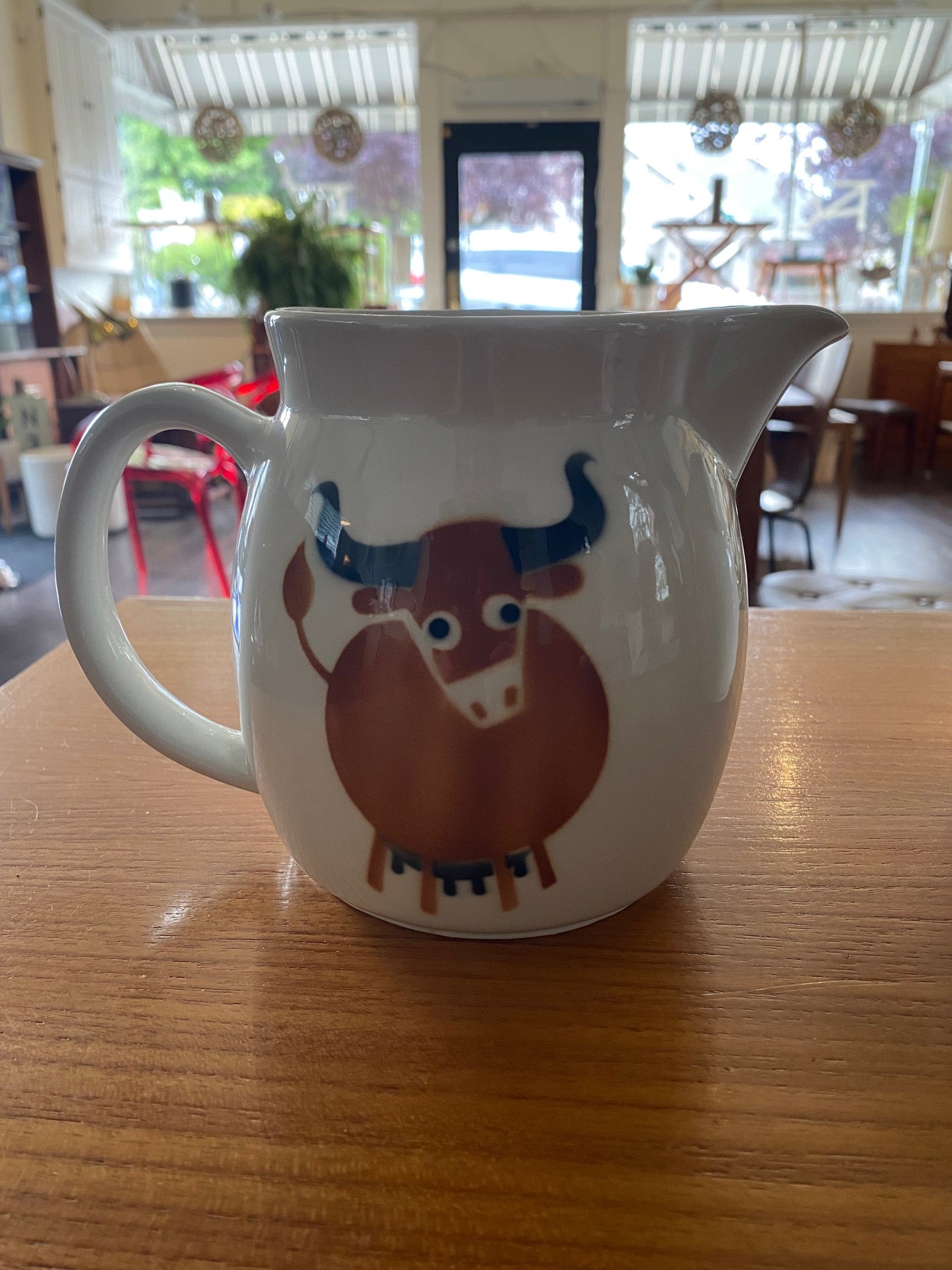 Adorable Arabia "Heluna" Cow Jug&nbsp; designed by Anja Juurikkala in 1955. Made in Finland- Cook Street Vintage.