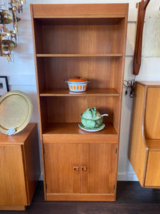 Teak Shelves with Lower Cabinet