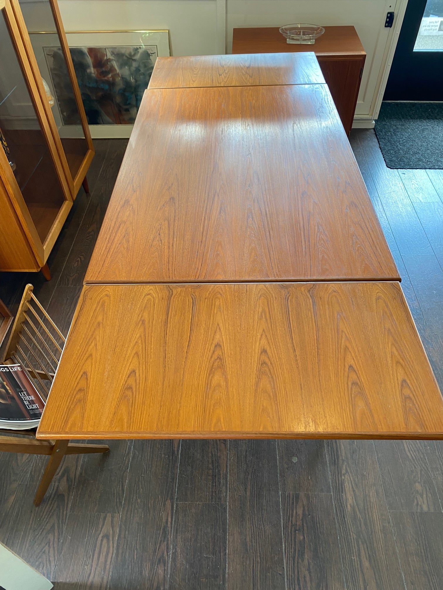 MCM Teak Dining Table with Extending Leaves