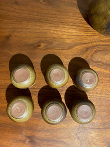 Grove Pottery Sake set with 6 cups- Cook Street Vintage