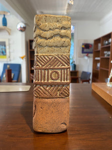 MCM Roger Stribley Geometric Incised Vase- Cook Street Vintage