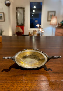 Norwegian Sterling Silver and Enamel  Salt Cellar Boat