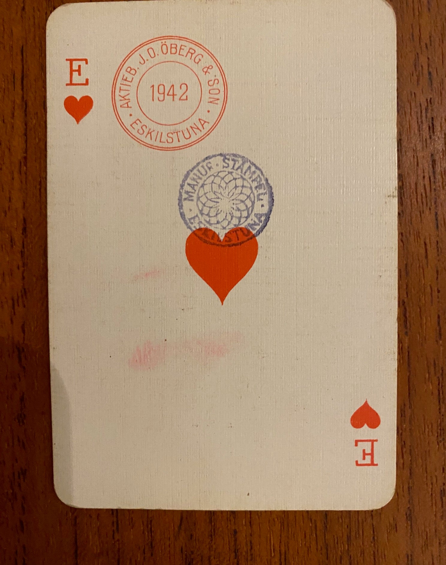 Vintage Swedish Leather Playing Card Holder with Original Cards- Cook Street Vintage