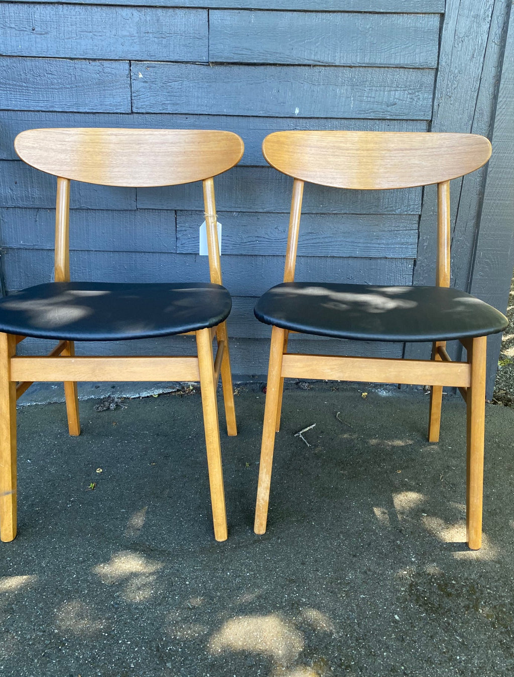 Newly recovered Danish modern dining chairs. Made in Denmark by Farstrup- Cook Street Vintage