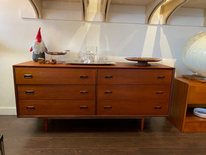 Six Drawer Teak Dresser