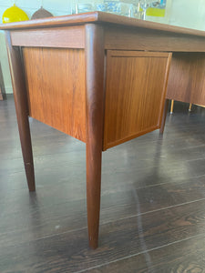Vintage Teak Desk with Drawers