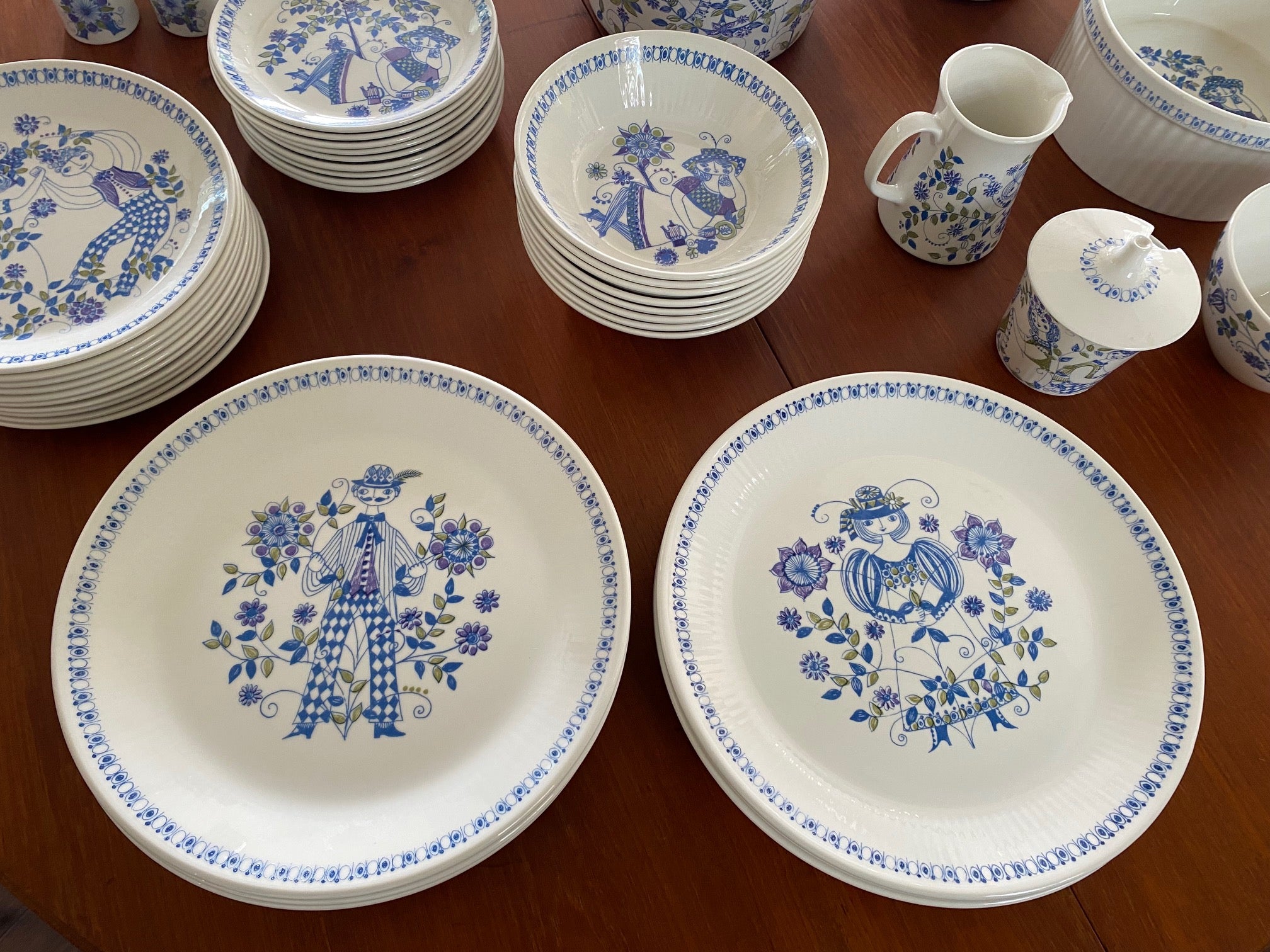 Figgjo Flint Lotte with man and woman design- Cook Street Vintage