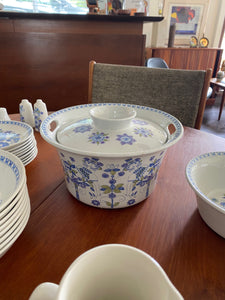 Figgjo Flint large covered casserole in Lotte designed by Turi Gramsted Oliver- Cook Street Vintage