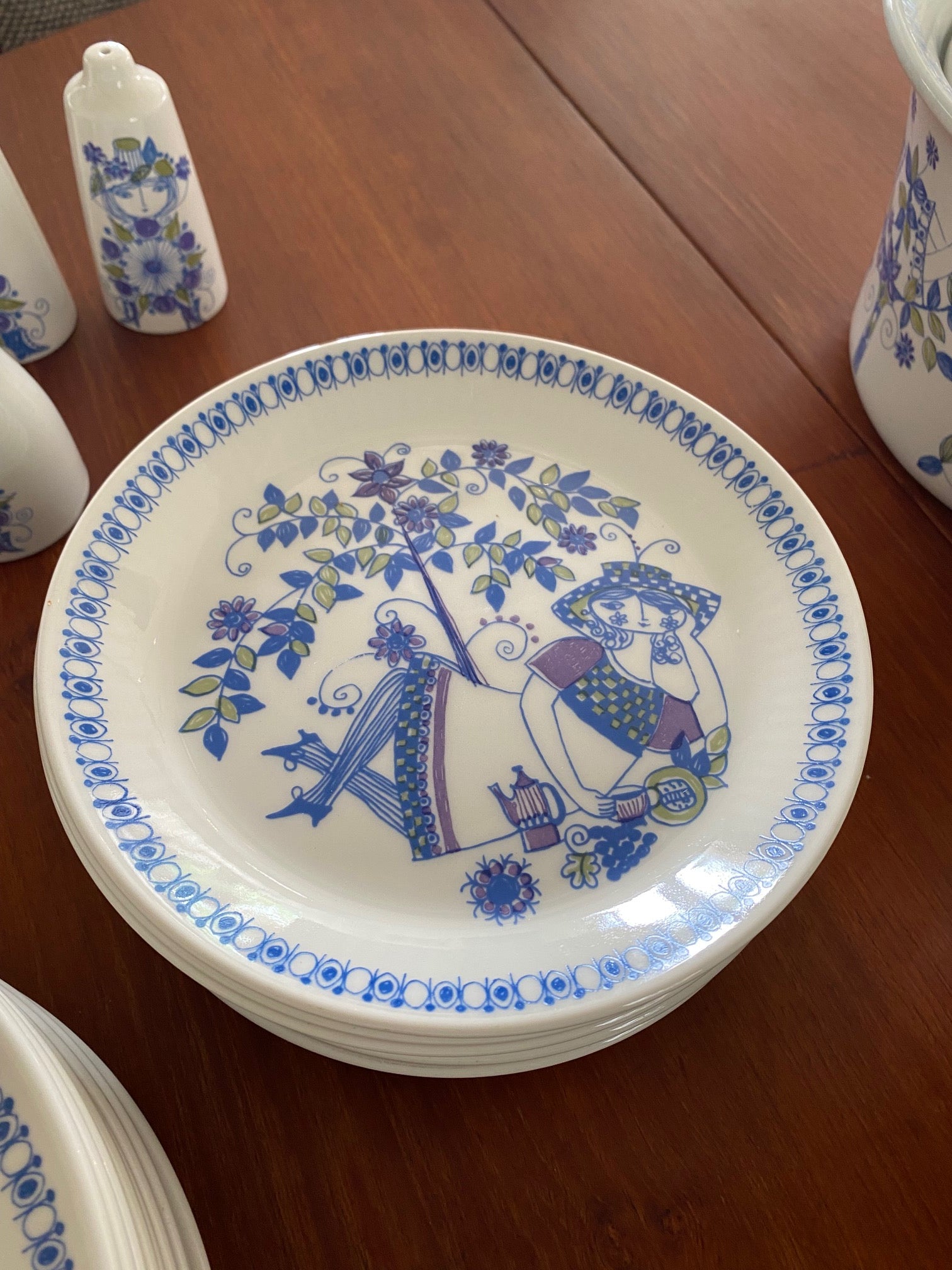 FIggjo Flint Lotte design side plates- Cook Street Vintage