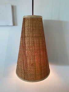 Teak Wall Lamp with Accordion Arm