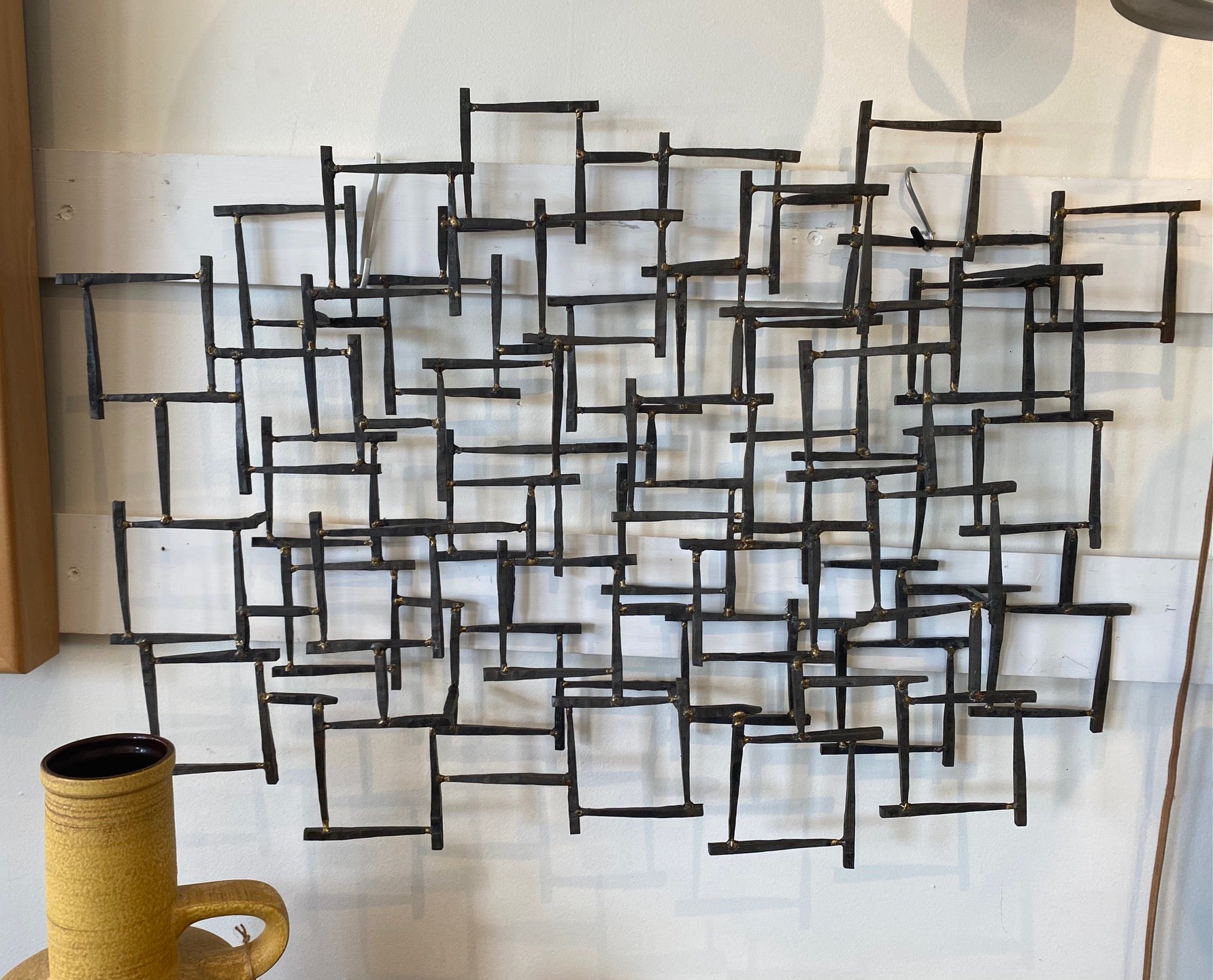 Brutalist Style Forged Metal Art