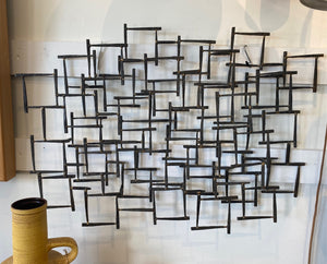 Brutalist Style Forged Metal Art