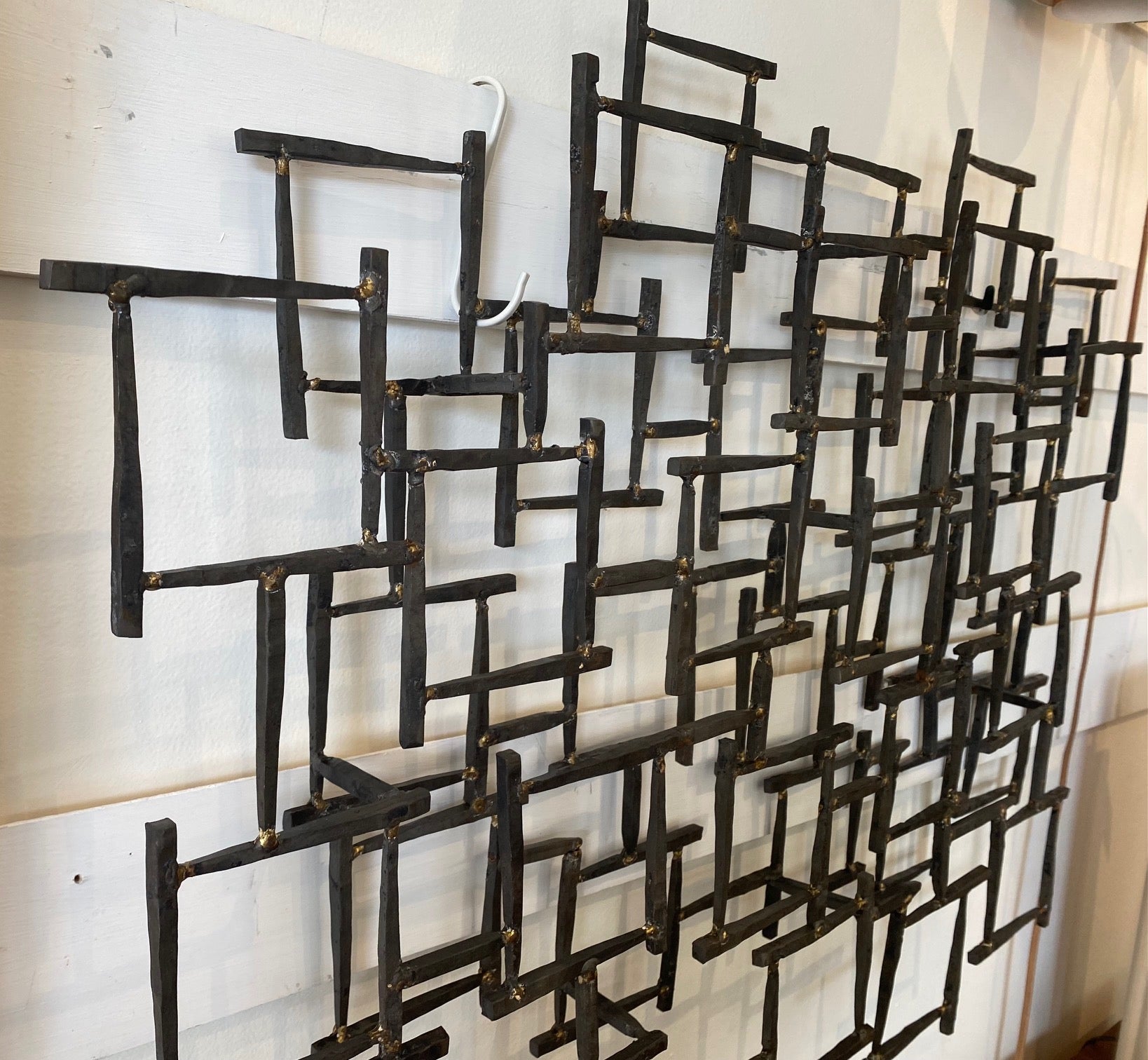 Brutalist Style Forged Metal Art