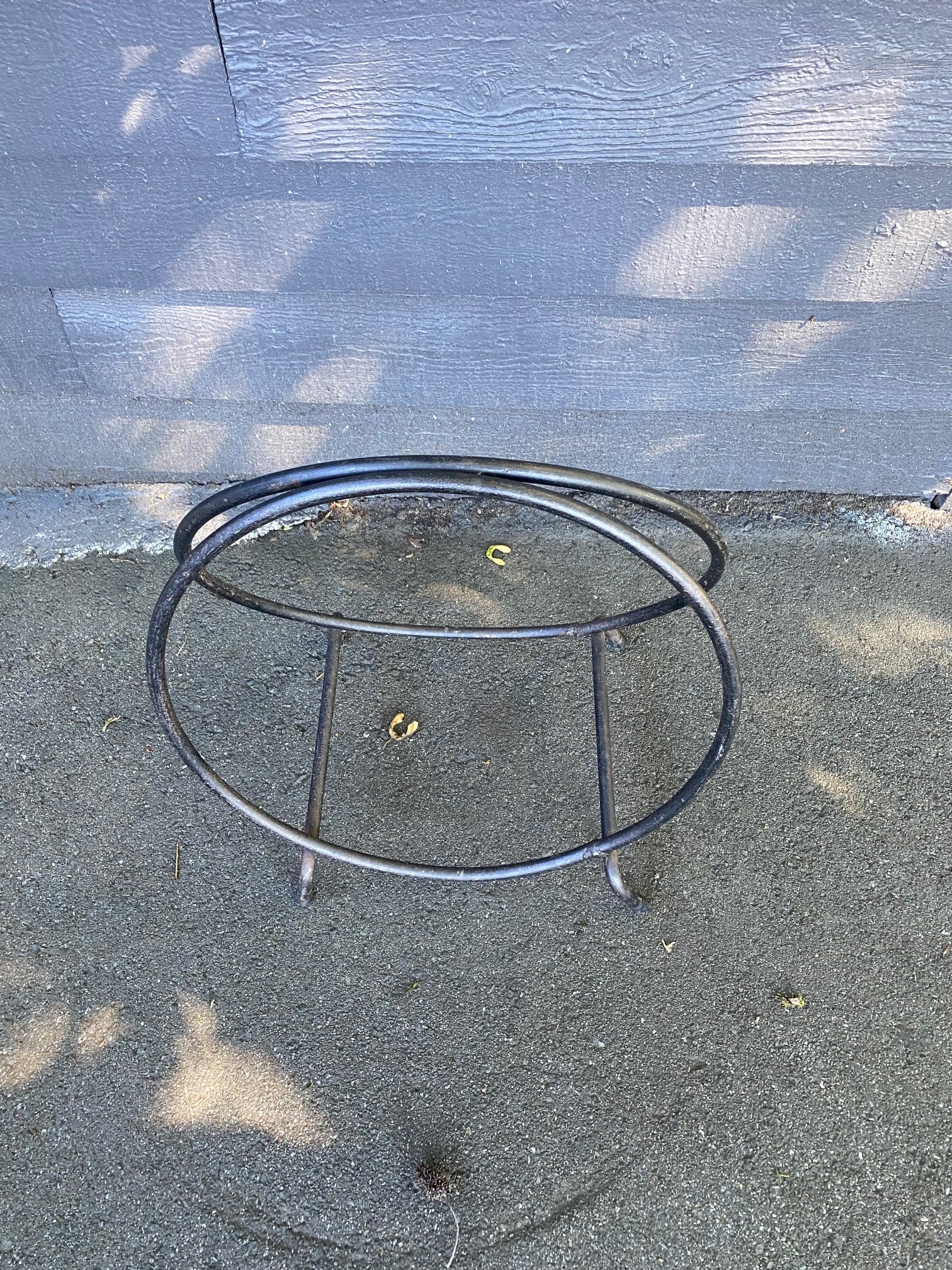 Vintage Black Metal Log Holder