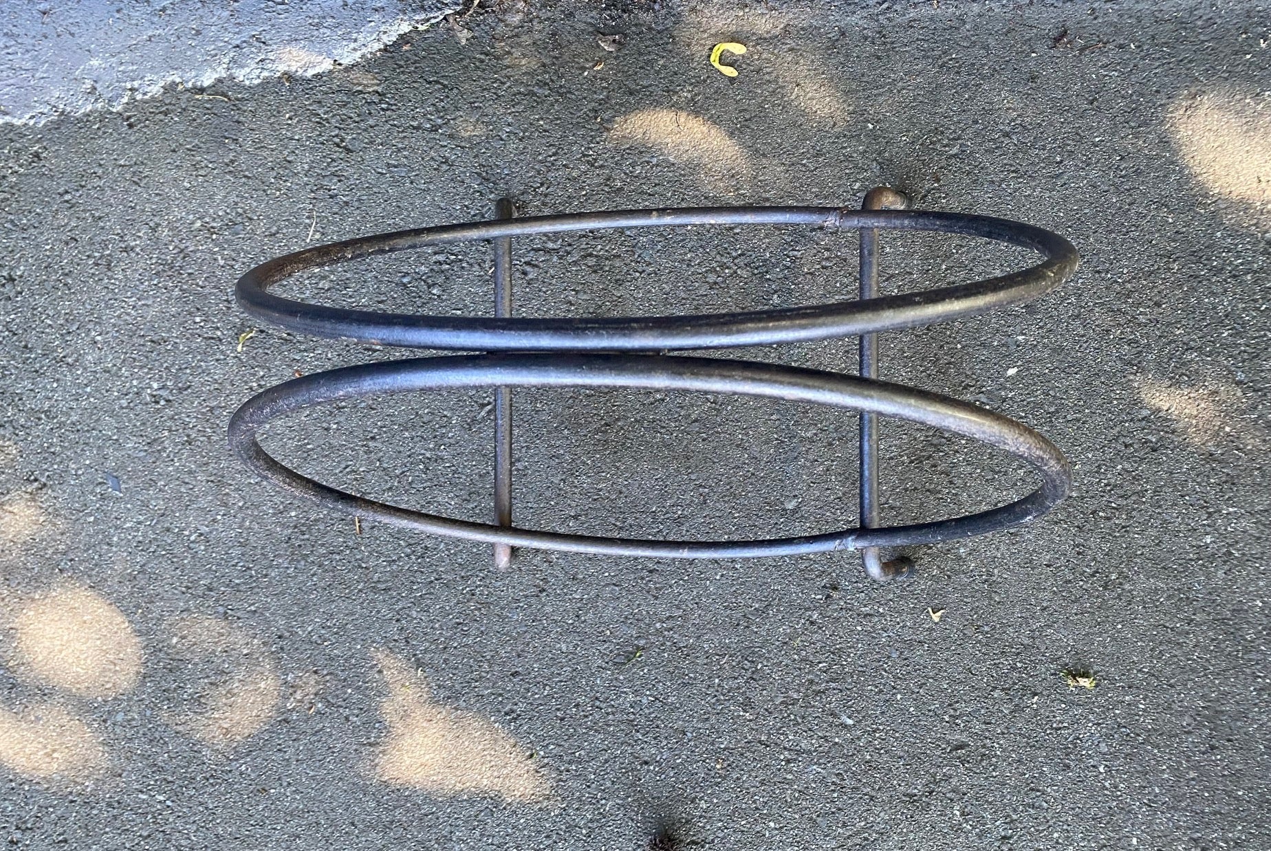 Vintage Black Metal Log Holder