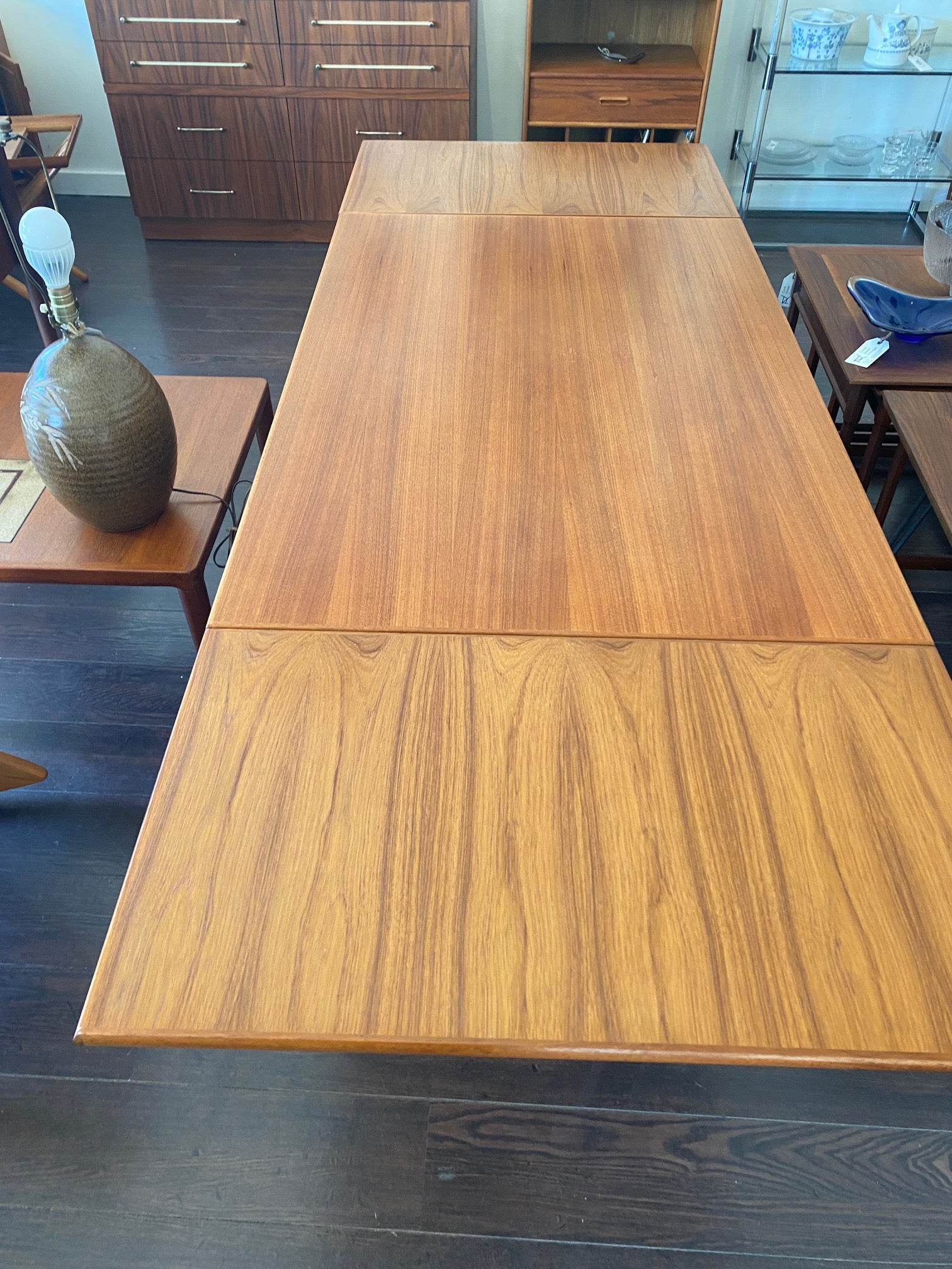 MCM Teak Dining Table with Extending Leaves