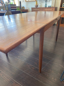 MCM Teak Dining Table with Extending Leaves