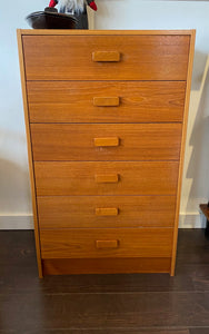 Vintage Teak Highboy Dresser- Cook Street Vintage