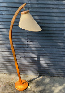 MCM Teak Arc Floor Lamp