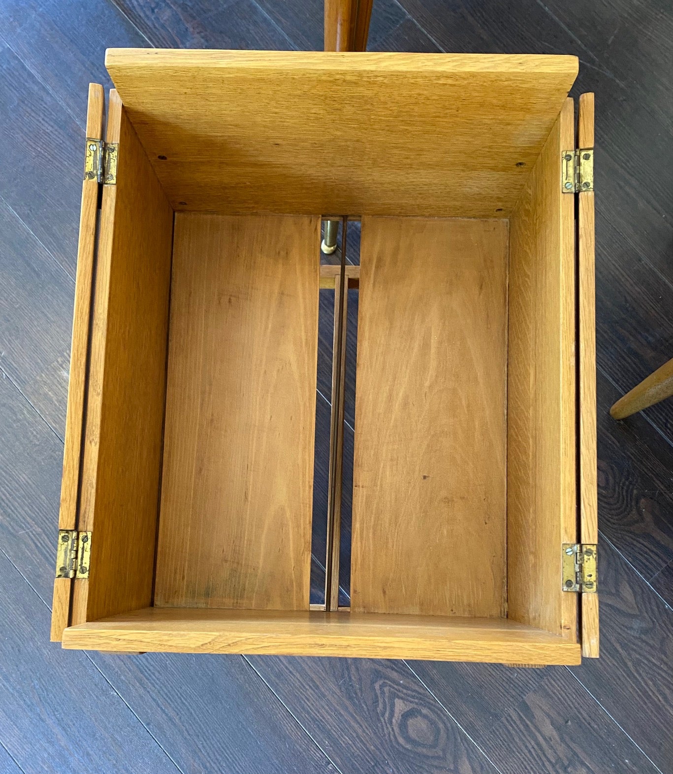 Small Vintage Filing Table