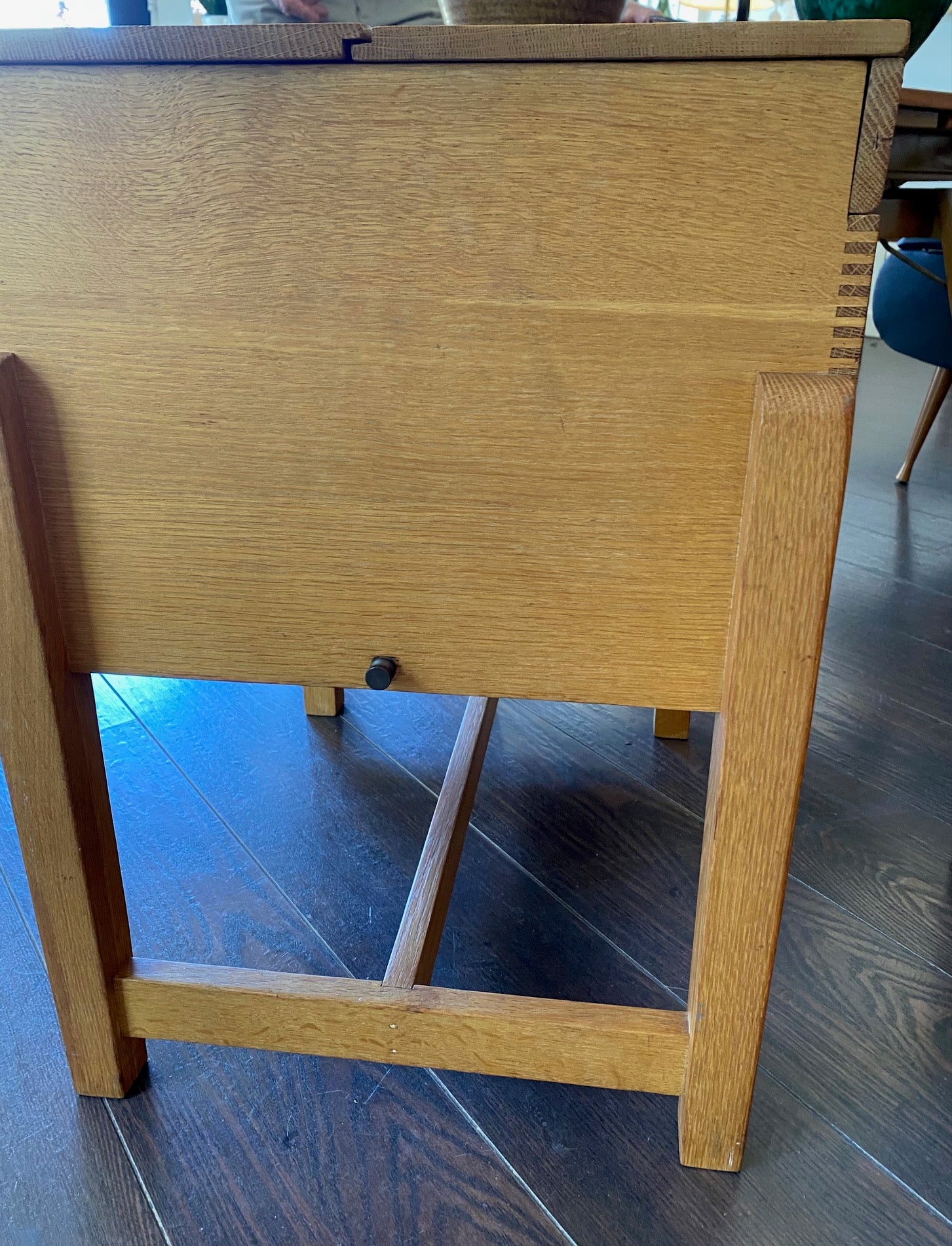 Small Vintage Filing Table