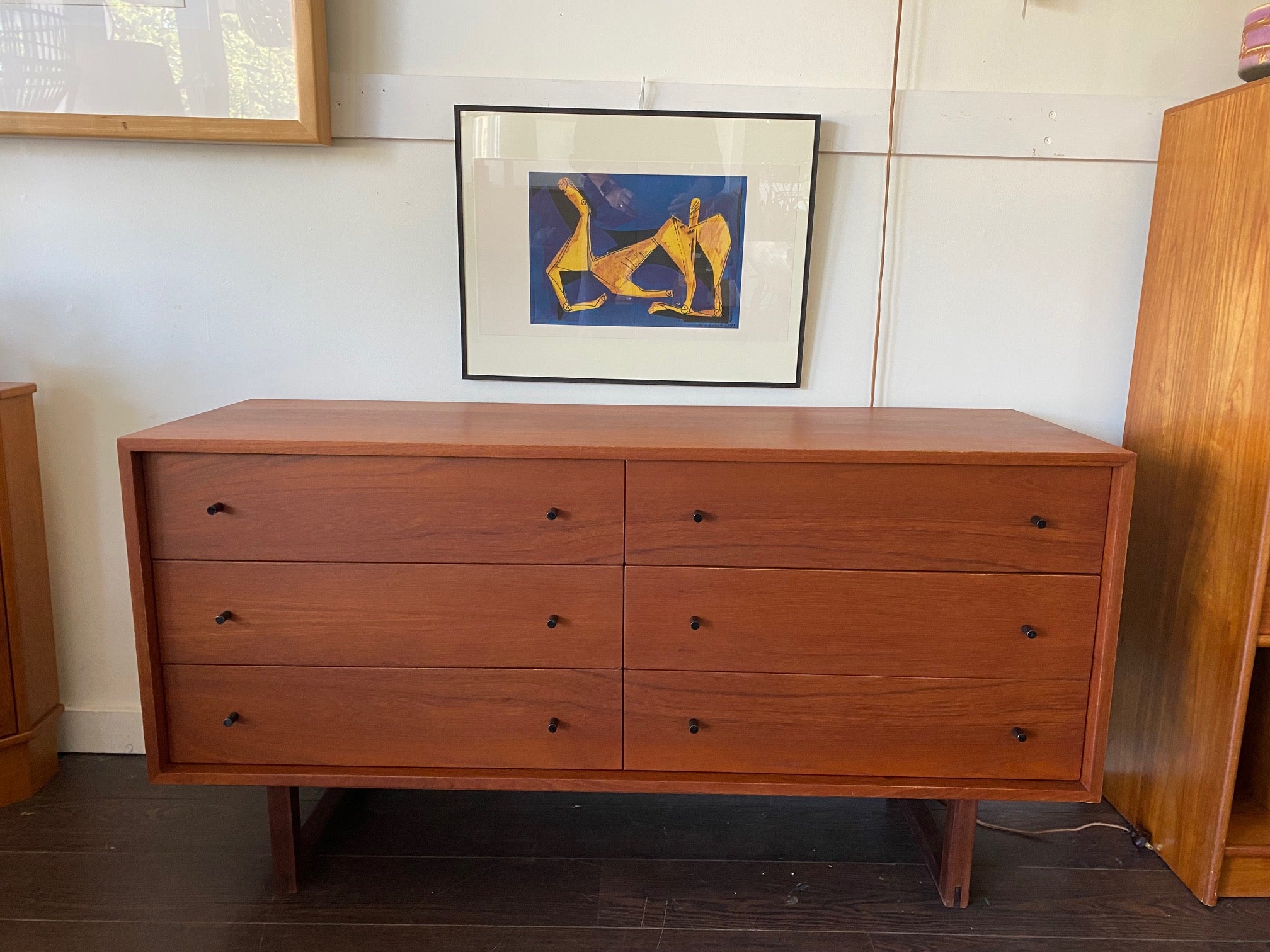 MCM Teak 6 Drawer Dresser