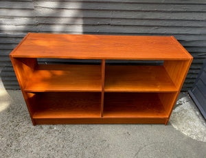 Horizontal Teak Shelves with Open Back