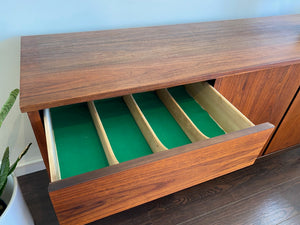 Vintage Walnut Sideboard/ Credenza