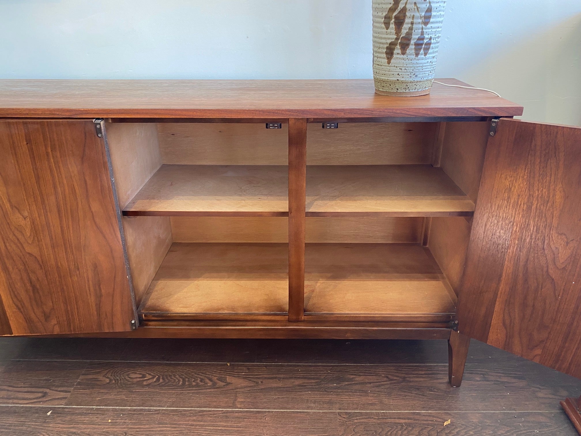 Vintage Walnut Sideboard/ Credenza