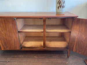 Vintage Walnut Sideboard/ Credenza
