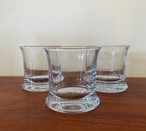 Beautiful heavy vintage glass old fashion barware by Holmgaard. See our Holmgaard highball glasses- Cook Street Vintage