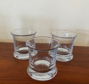Beautiful heavy vintage glass old fashion barware by Holmgaard. See our Holmgaard highball glasses- Cook Street Vintage