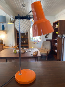 Vintage Orange Desk Lamp