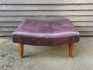 Small Vintage Oxblood Footstool