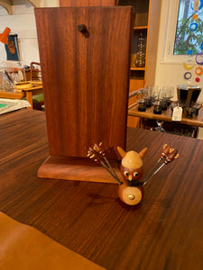Vintage Teak Wood Viking Cocktail Forks