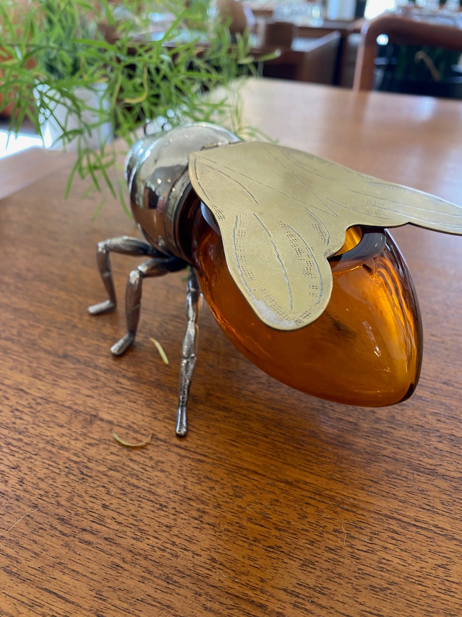 Antique Mappin & Webb Honey Pot- Bee