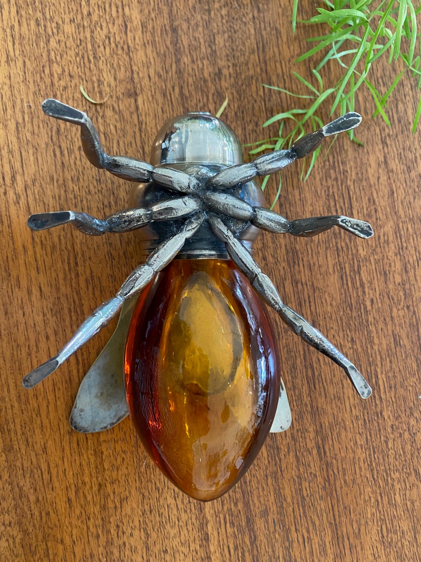 Antique Mappin & Webb Honey Pot- Bee